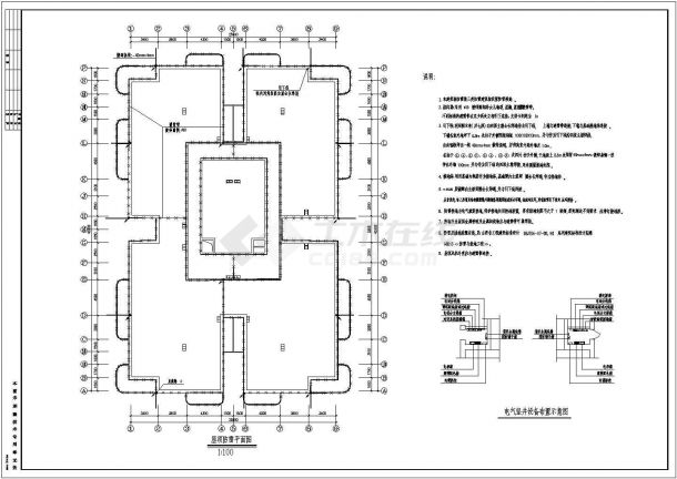 某20778.52平方米18层住宅楼电气施工图-图二