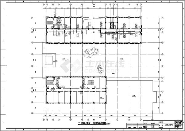 [吉林]15层研究基地全套给排水图纸（厂房、办公楼、恒温恒湿楼）-图二