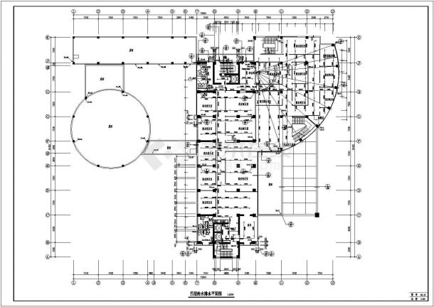 [陕西]十八层商务大厦给排水图纸(含计算说明书)-图一