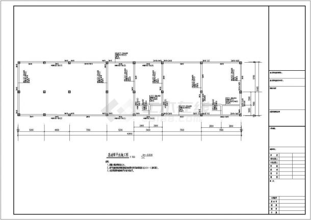 【泉州】单层独立基础框架配电室结构施工图（7度抗震）-图一
