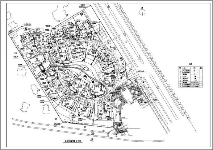 某住宅小区别墅区建筑规划设计图纸_图1