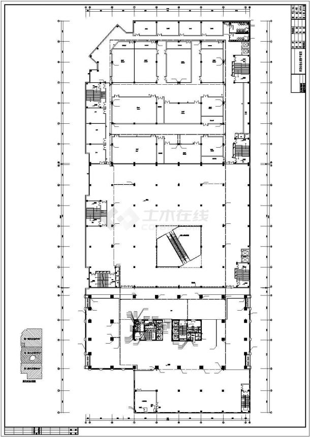 [山东]50694.3㎡二十四层大型国际商业广场给排水图纸-图一