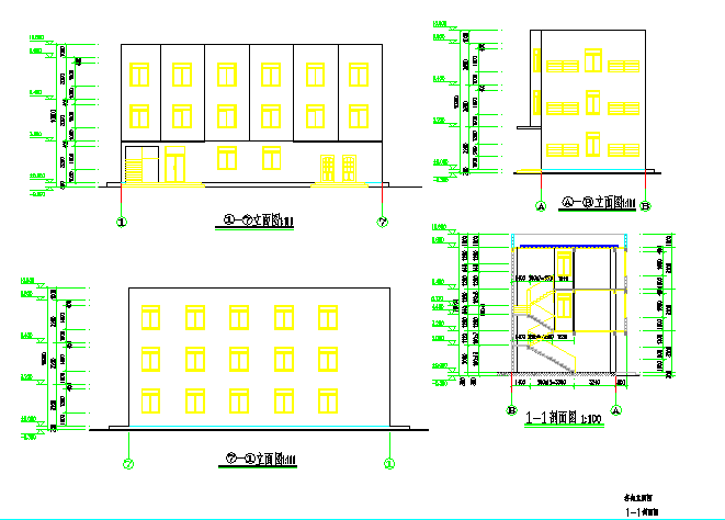 某学校宿舍综合楼建筑设计施工图纸
