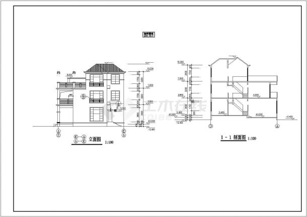 Urban style three storey novel self built house design architectural drawing - Figure 2