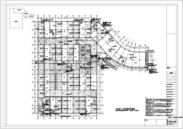 某区域商场停车库给排水CAD参考图-图二