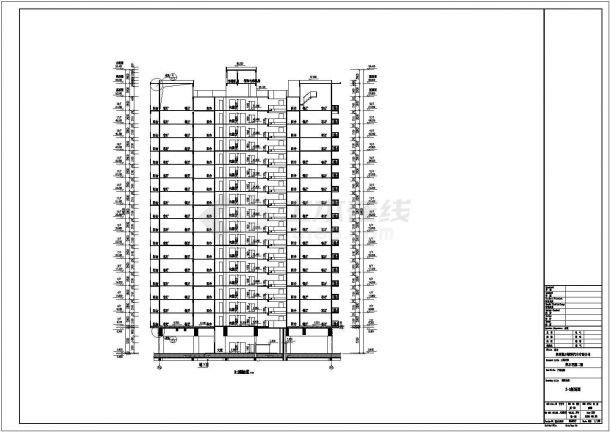 某高层办公楼建筑设计图纸（共11张）-图一