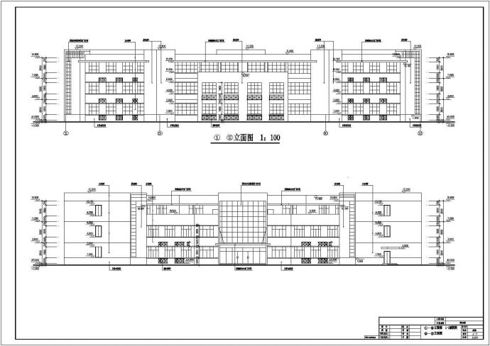 某地三层现代商业综合楼建筑设计图纸_图1
