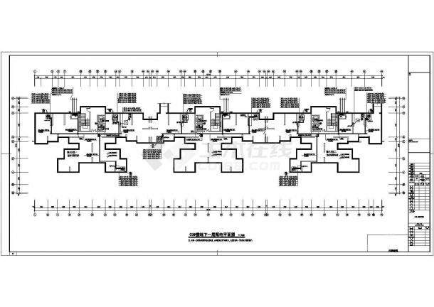 【江苏】37780㎡二十六层底商住宅楼全套电气施工图纸-图一