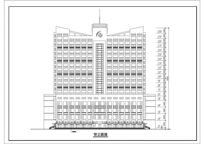 某地四层商业高级酒店建筑施工图纸_图1