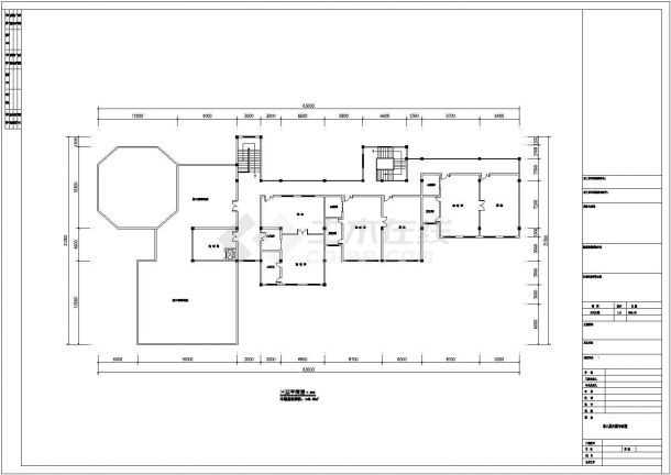 2793.49㎡某三层十二班幼儿园建筑方案图-图二