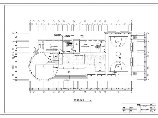 某10104.7㎡十一层办公大楼电气图纸-图二