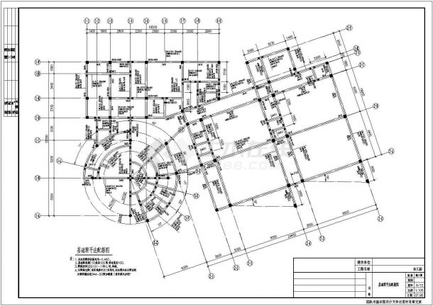 【南昌】某三层条形基础框架结构幼儿园结构设计施工图（6度抗震）-图二