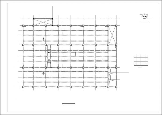 某6层框架厂房结构设计CAD布置图_图1