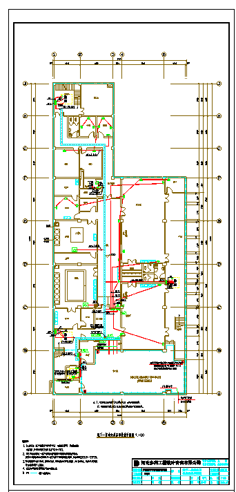 某透析楼建筑电气平面图、系统图_图1