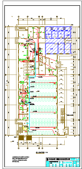 某透析楼建筑电气平面图、系统图-图二
