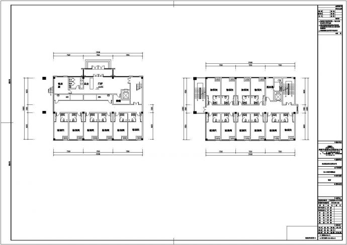 某地标准一层商业酒店平面施工建筑设计图_图1