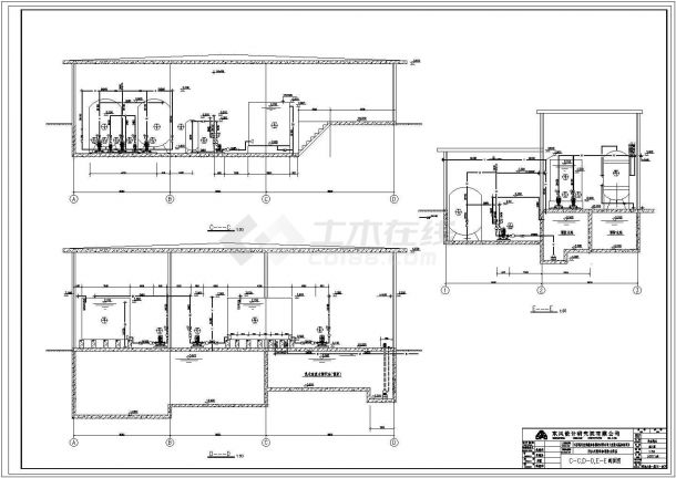 污水处理站及消防水泵房给排水施工图-图一