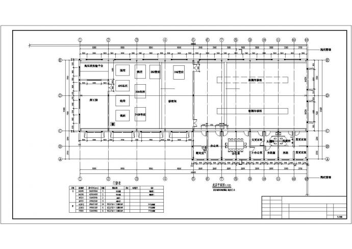 某钢结构工业车间厂区施工设计图纸_图1