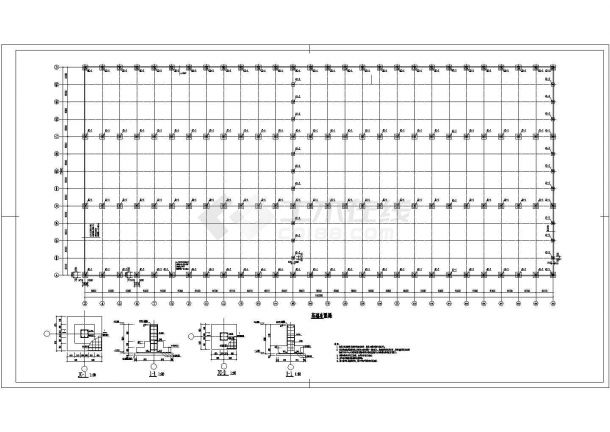 某72m跨钢结构厂房结构设计图-图二
