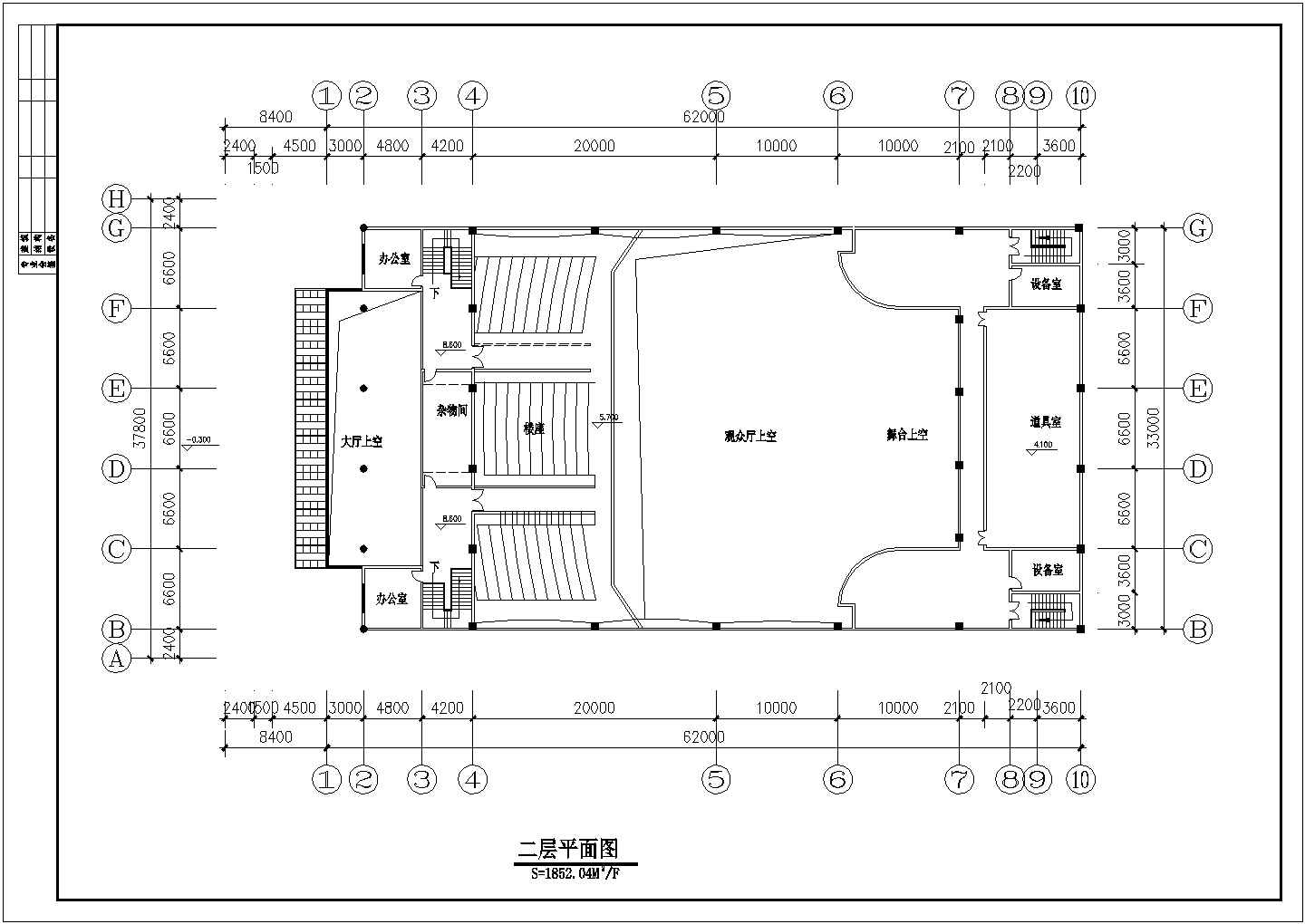 [云南]某中学二层桁架结构礼堂建筑方案图（高12米）