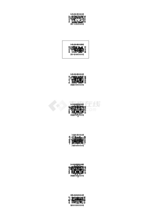 某三层剪力墙结构别墅电气施工图（主体高度为11.65米）-图二