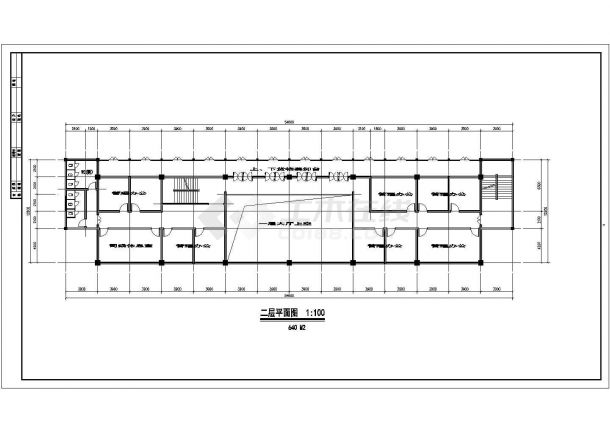 某1800平方米三层框架结构汽车站建筑方案图-图一