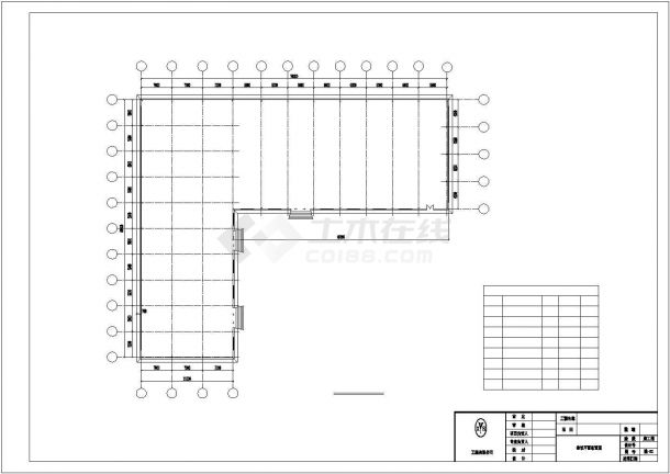 L型门式刚架厂房建筑结构图及拆图详图-图一