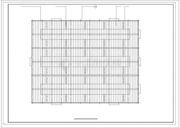 单层门式刚架结构汽车部件厂房结构图（含建筑）-图二