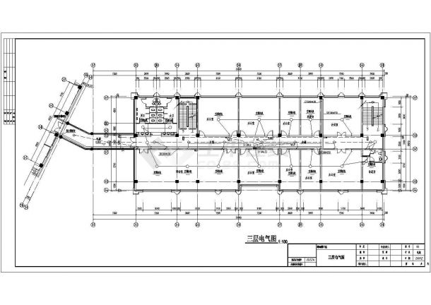 【山东】某七层公司综合楼全套电气设计施工图-图一