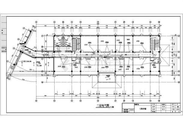 【山东】某七层公司综合楼全套电气设计施工图-图二