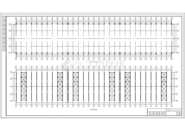 24米跨门式钢架结构厂房结构图（33米跨屋面钢梁）-图二