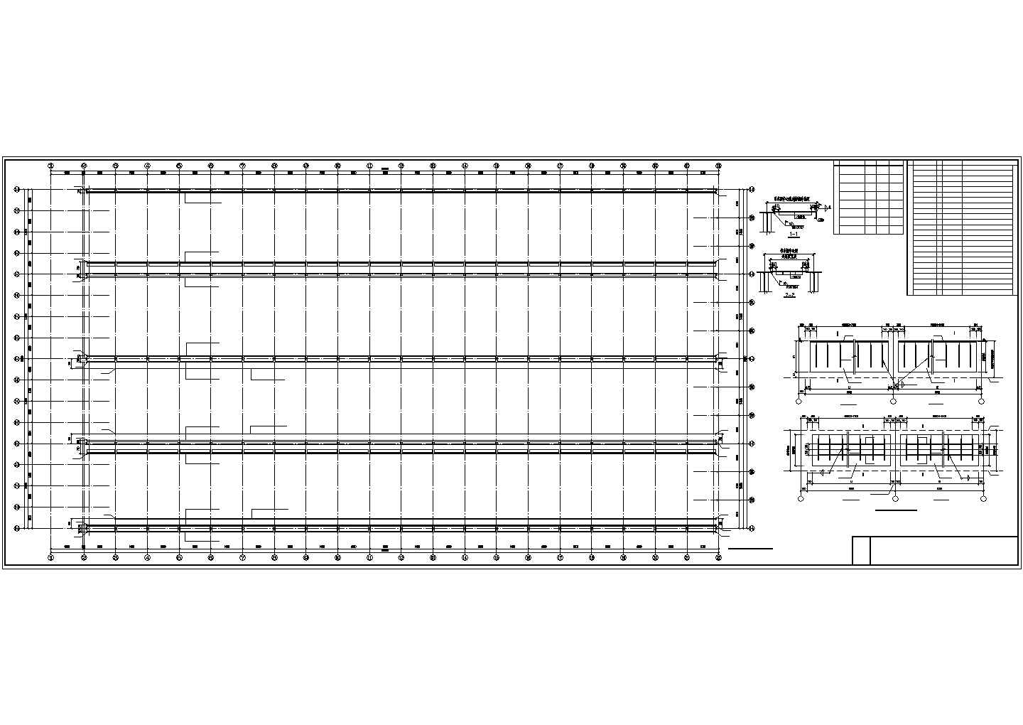 189X108多跨重型格构式厂房结构图（全套）