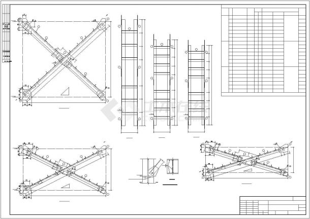 某18米轻钢混凝土混合结构厂房结构设计图-图一