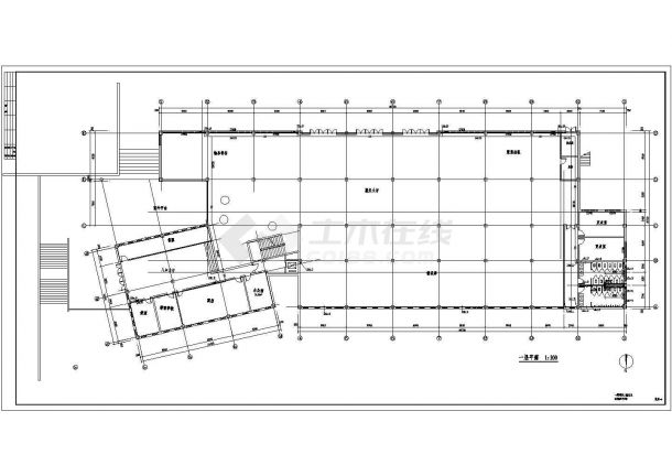 [河北]三层室内滑雪场建筑采暖系统设计施工图（含给排水设计）-图二