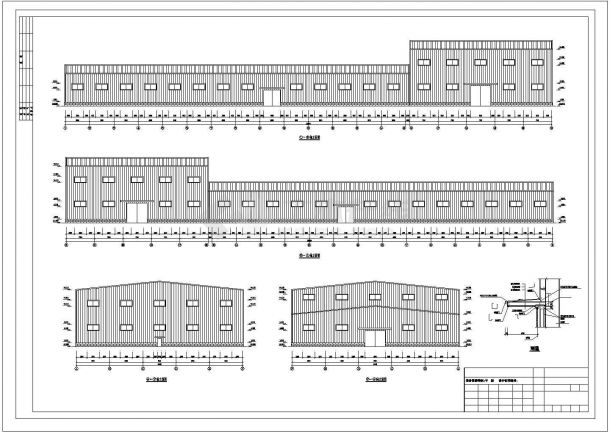 [江西]41米跨钢结构厂房建筑结构设计图-图一