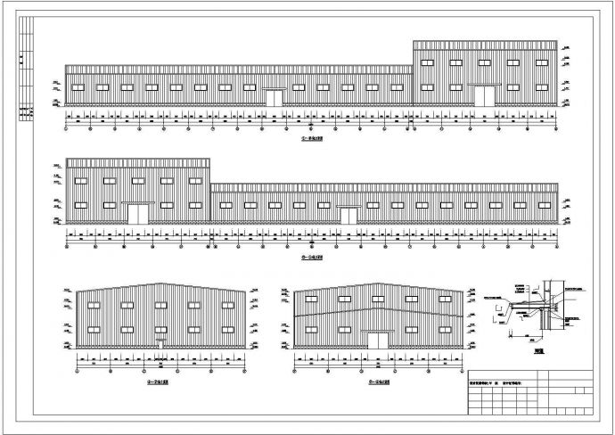 [江西]41米跨钢结构厂房建筑结构设计图_图1