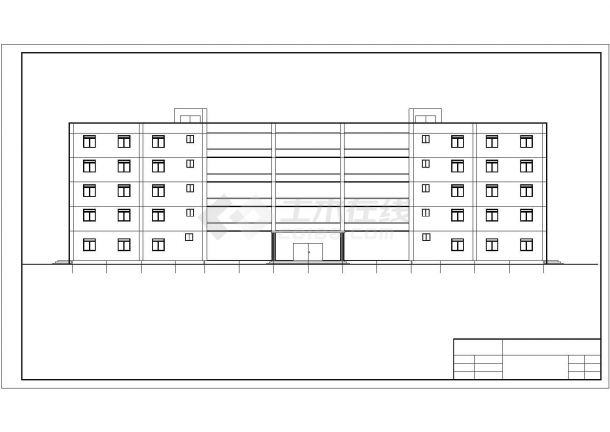 [长沙]某五层框架结构办公楼建筑结构毕业设计方案图（高18米）-图一