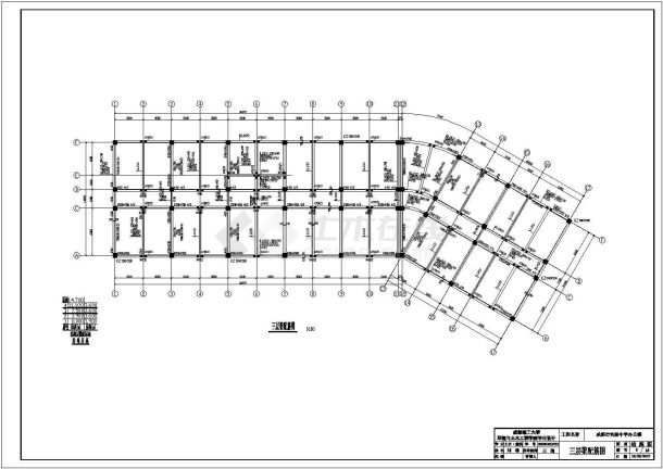 某3093平米四层办公楼建筑扩初图（高16米）-图一