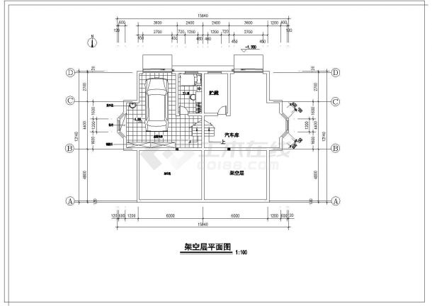 某城市法式住宅装修设计图纸（共21张）-图二