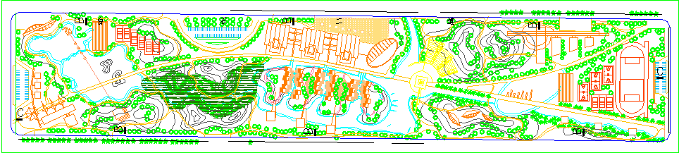 某公园绿化设计平面图