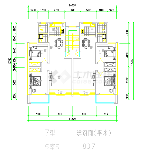 某小区总规划图和户型图（共8张）-图一