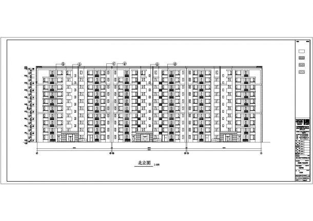 十层高层剪力墙结构住宅楼建筑施工设计图纸-图二