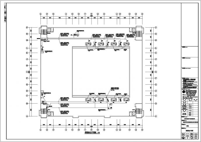[贵州]某13858平方米三层会议中心电气施工图（含消防系统原理图）_图1