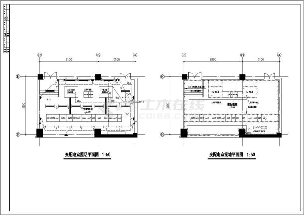 14829㎡某新建办公综合楼全套电气施工图纸-图一