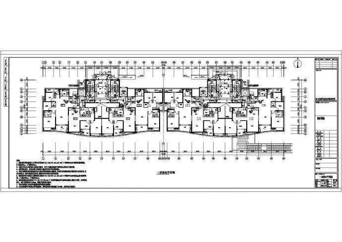 56674㎡三十一层商住楼全套电气设计施工图纸（两栋）_图1