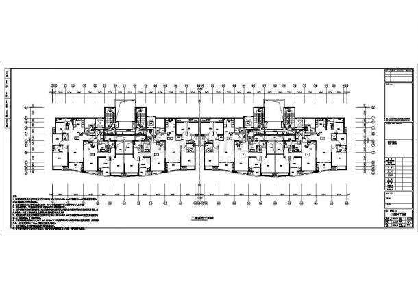 56674㎡三十一层商住楼全套电气设计施工图纸（两栋）-图二