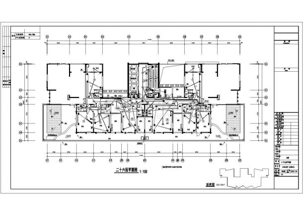 【海南】二十六层住宅全套电气施工图纸-图一