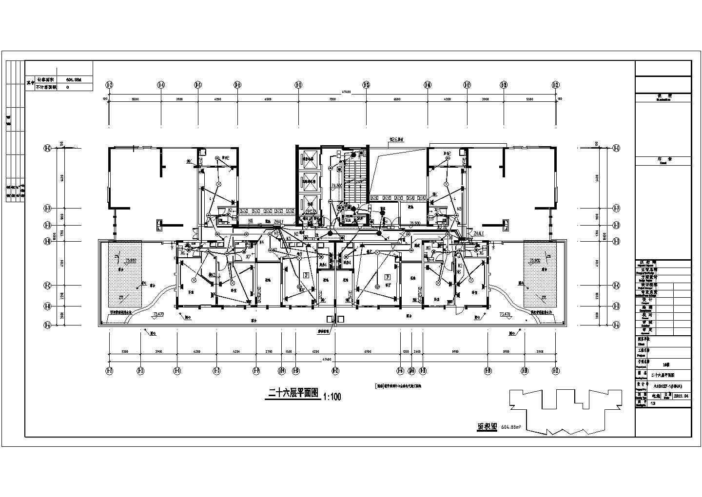 【海南】二十六层住宅全套电气施工图纸