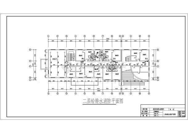 某县城度假村洗浴中心给排水设计施工图-图二