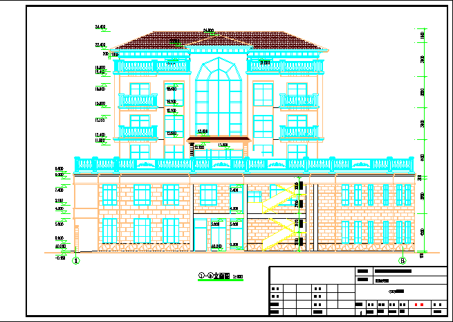 自建住宅楼施平面CAD套图